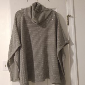 Turtleneck poncho